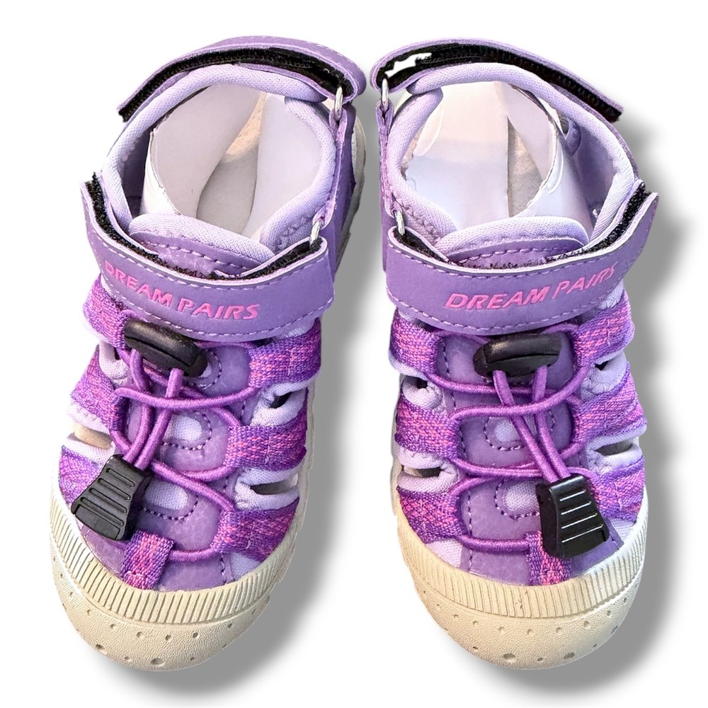 Dream Pairs Kids Athletic Sandals Purple Toddler Size 8 Water Shoes